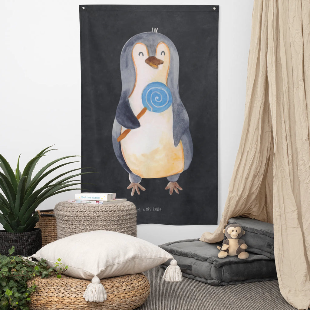 Wandteppich Pinguin Lolli Wand Deko, Kinderzimmer Wanddeko, Tapestry, Kinderzimmer, Wandbild, Kinderzimmer Wand, Boho, Textil-Kunst, Wandteppich, Wandtuch, Dekoration, Schmuck-Wandbehang, Kinderzimmer Deko, Tapisserie, Wanddeko, Wandbehang, Pinguin, Blödsinn, Lolli, Rebell, Pinguine, Rabauke, Spruch, Gauner, Ganove, Süßigkeiten