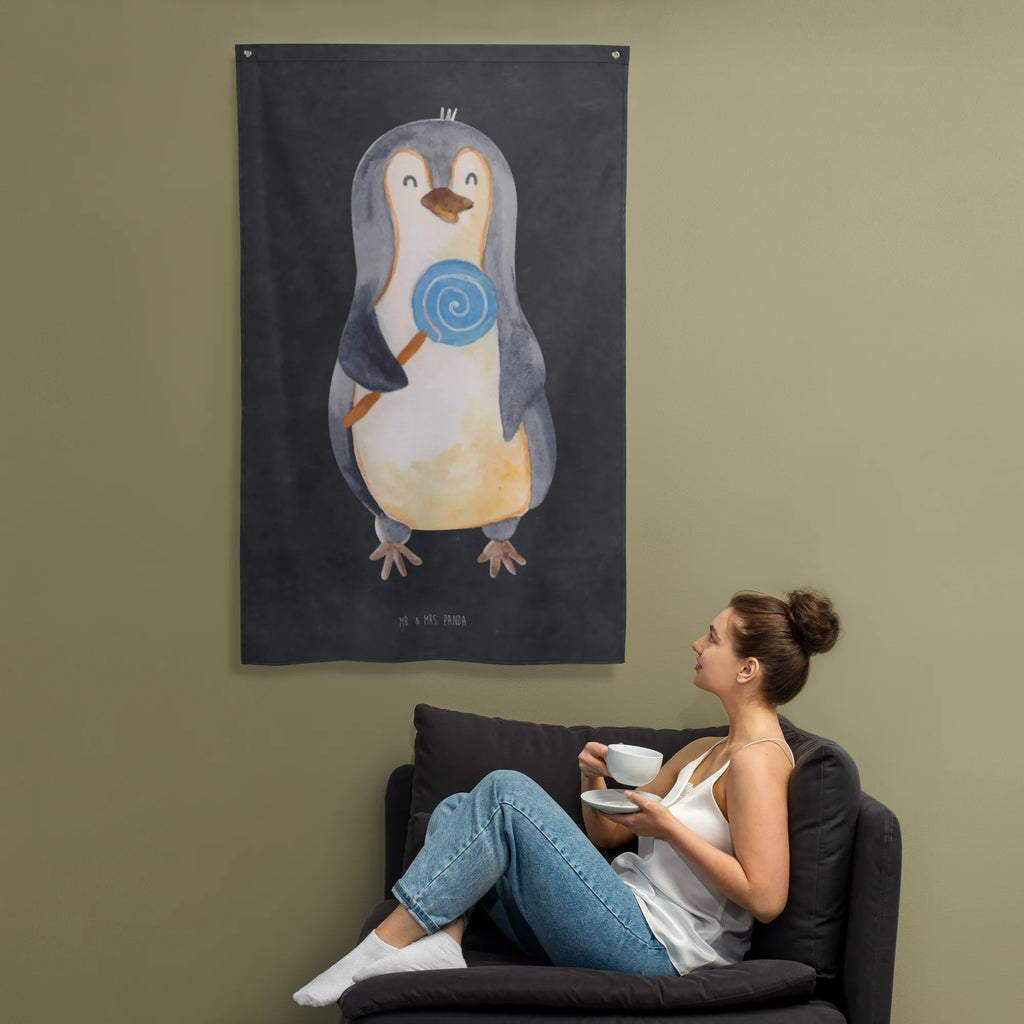 Wandteppich Pinguin Lolli Wand Deko, Kinderzimmer Wanddeko, Tapestry, Kinderzimmer, Wandbild, Kinderzimmer Wand, Boho, Textil-Kunst, Wandteppich, Wandtuch, Dekoration, Schmuck-Wandbehang, Kinderzimmer Deko, Tapisserie, Wanddeko, Wandbehang, Pinguin, Blödsinn, Lolli, Rebell, Pinguine, Rabauke, Spruch, Gauner, Ganove, Süßigkeiten