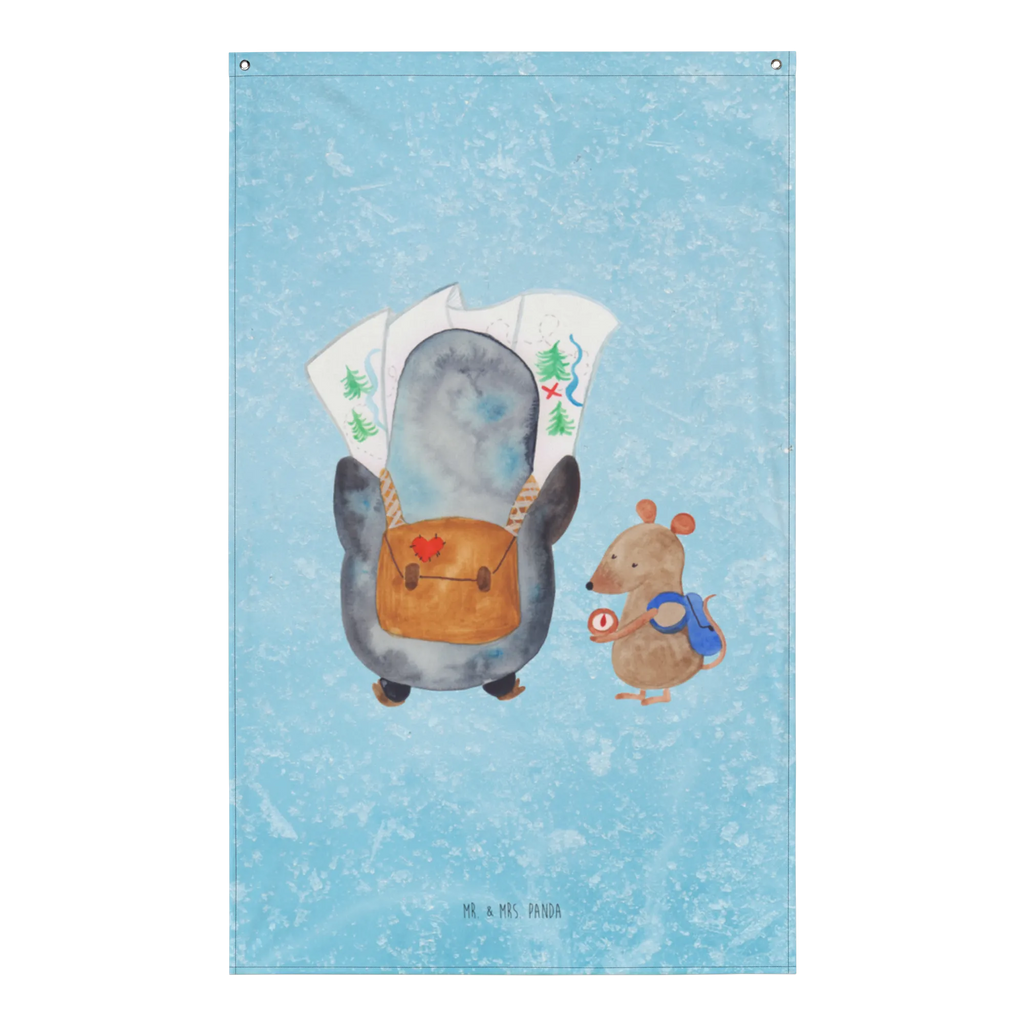 Wandteppich Pinguin & Maus Wanderer Kinderzimmer Wand, Schmuck-Wandbehang, Tapisserie, Kinderzimmer Wanddeko, Kinderzimmer Deko, Textil-Kunst, Wanddeko, Wandbehang, Kinderzimmer, Boho, Wand Deko, Tapestry, Wandteppich, Wandtuch, Wandbild, Dekoration, Pinguin, Wanderlust, wandern, Roadtrip, Abenteurer, Ausflug, Pinguine, Abenteuer