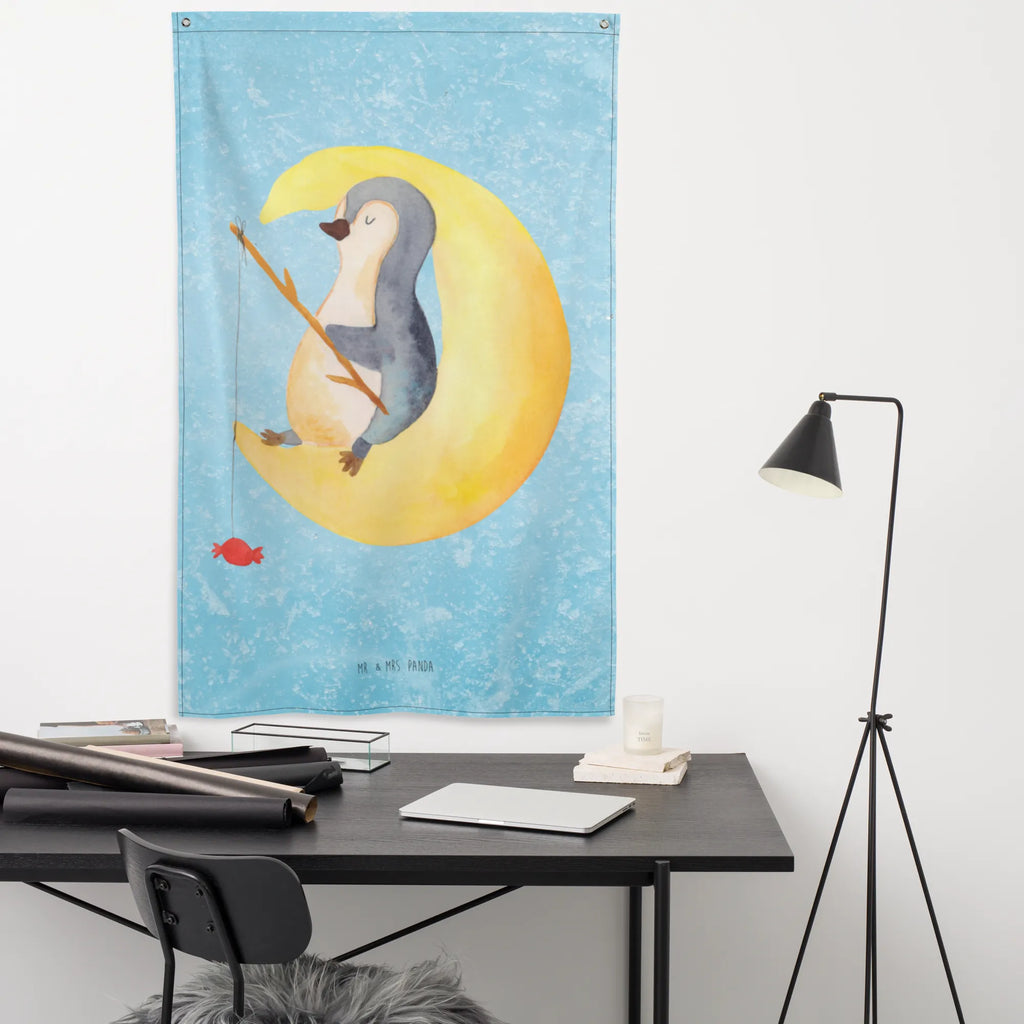 Wandteppich Pinguin Mond Wandtuch, Wandbild, Kinderzimmer Wand, Schmuck-Wandbehang, Tapestry, Boho, Kinderzimmer Wanddeko, Kinderzimmer Deko, Textil-Kunst, Wandteppich, Wand Deko, Tapisserie, Wandbehang, Pinguin, Einschlafen, Gästezimmer, Schlafstörungen, schlafen, Spruch, Pinguine, Nachtruhe, Schlafzimmer