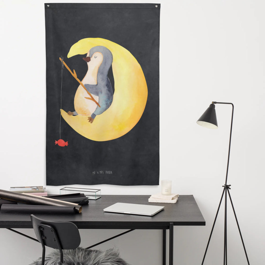 Wandteppich Pinguin Mond Wandtuch, Wandbild, Kinderzimmer Wand, Schmuck-Wandbehang, Tapestry, Boho, Kinderzimmer Wanddeko, Kinderzimmer Deko, Textil-Kunst, Wandteppich, Wand Deko, Tapisserie, Wandbehang, Pinguin, Einschlafen, Gästezimmer, Schlafstörungen, schlafen, Spruch, Pinguine, Nachtruhe, Schlafzimmer