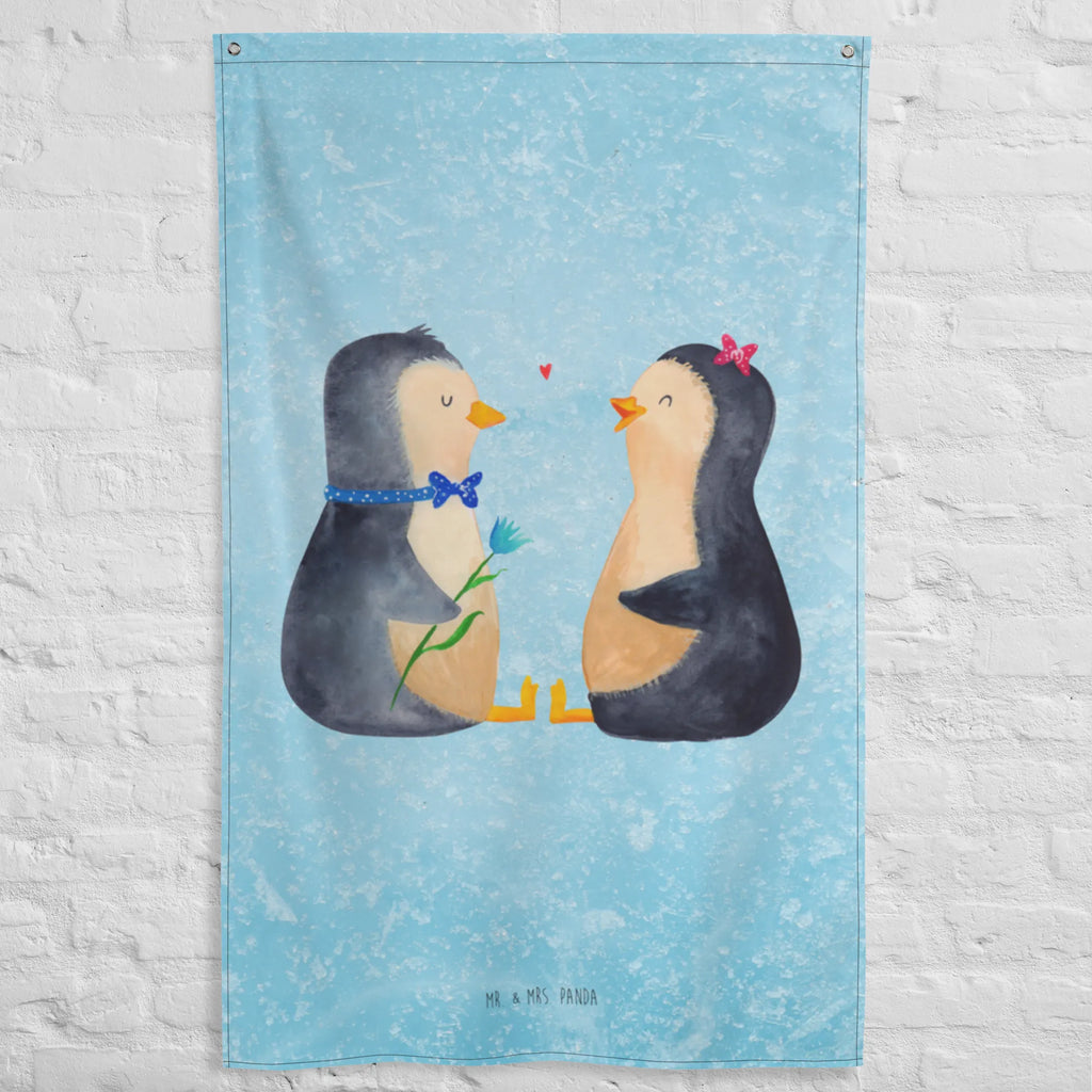 Wandteppich Pinguin Pärchen Wandbild, Kinderzimmer, Wand Deko, Dekoration, Boho, Wanddeko, Wandbehang, Kinderzimmer Wand, Kinderzimmer Wanddeko, Schmuck-Wandbehang, Textil-Kunst, Kinderzimmer Deko, Tapestry, Tapisserie, Wandtuch, Wandteppich, Pinguin, Pinguine, Hochzeitstag, Hochzeit, Liebesbeweis, Liebe, Verlobung, Jahrestag, große Liebe, Hochzeitsgeschenk, Liebesgeschenk, Traumpaar, Liebespaar