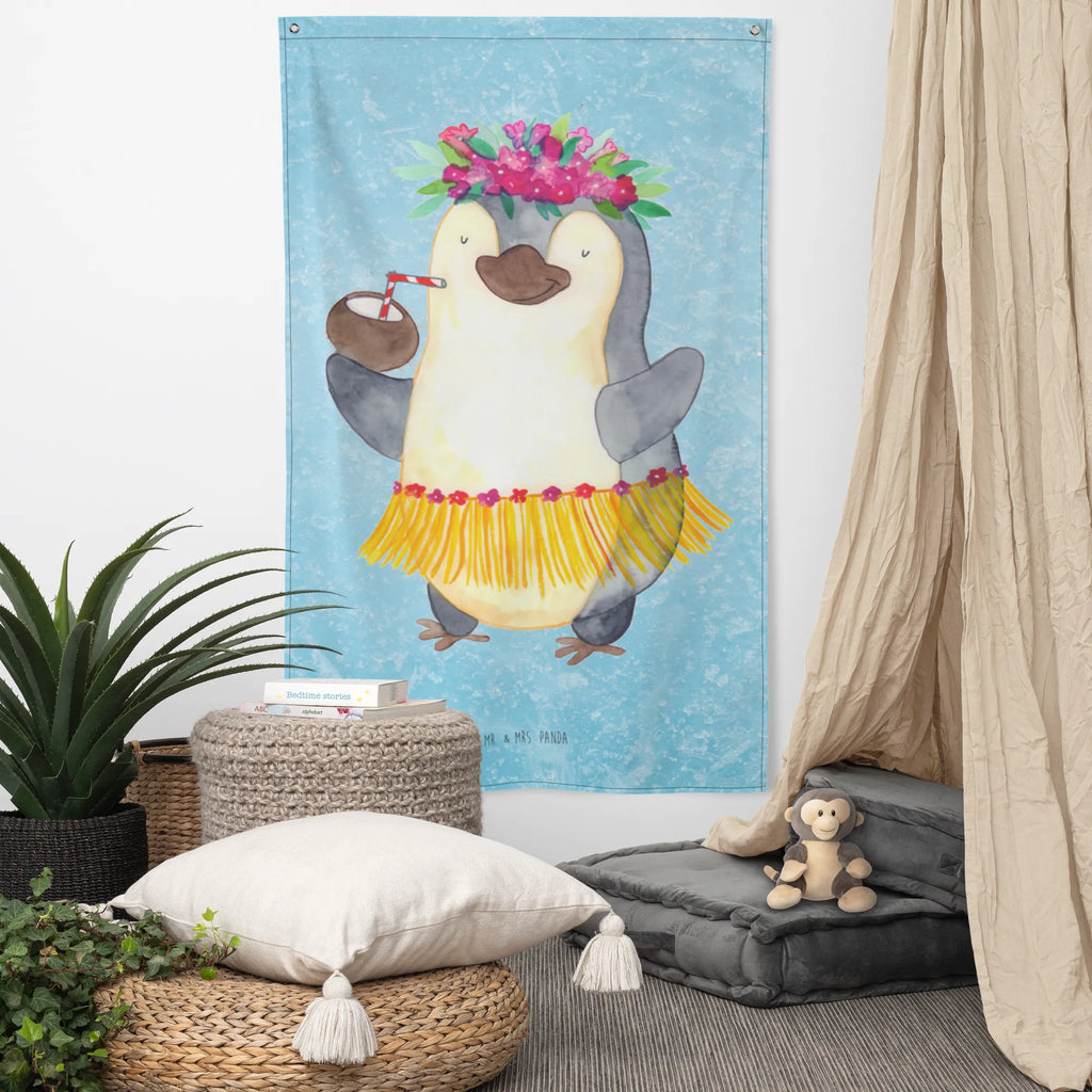 Tapestry Penguin coconut Schmuck-Wandbehang, Kinderzimmer Wanddeko, Textil-Kunst, Tapestry, Wandtuch, Tapisserie, Wandbehang, Dekoration, Wand Deko, Kinderzimmer Deko, Wanddeko, Kinderzimmer Wand, Boho, Wandbild, Wandteppich, Kinderzimmer, Pinguin, Urlaub, Kokosnuss, Hawaii, Aloha, Pinguine