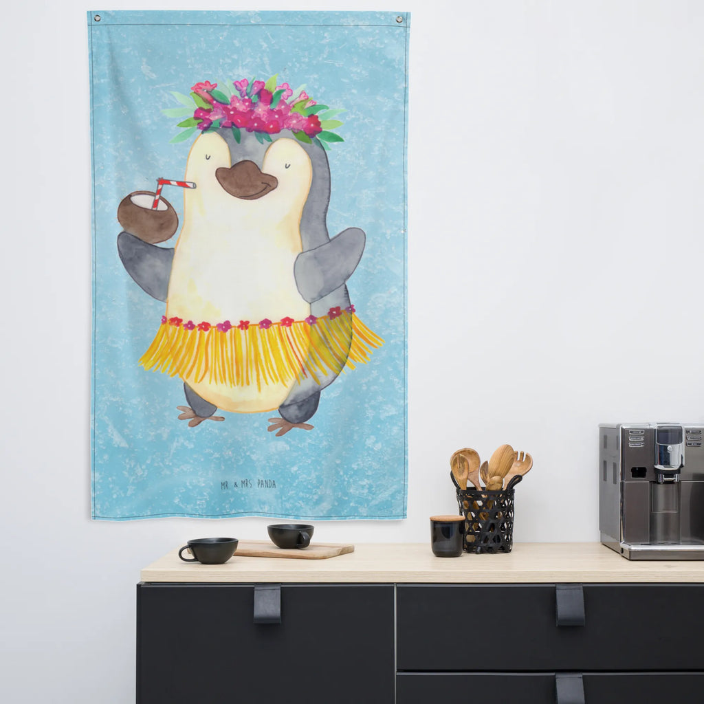 Tapestry Penguin coconut Schmuck-Wandbehang, Kinderzimmer Wanddeko, Textil-Kunst, Tapestry, Wandtuch, Tapisserie, Wandbehang, Dekoration, Wand Deko, Kinderzimmer Deko, Wanddeko, Kinderzimmer Wand, Boho, Wandbild, Wandteppich, Kinderzimmer, Pinguin, Urlaub, Kokosnuss, Hawaii, Aloha, Pinguine