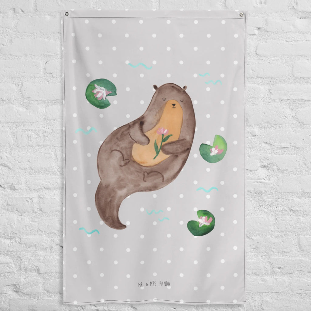 Tapestry otter Water Lily Wandbehang, Kinderzimmer Deko, Tapisserie, Kinderzimmer Wand, Tapestry, Schmuck-Wandbehang, Wandtuch, Wand Deko, Kinderzimmer Wanddeko, Boho, Wandteppich, Textil-Kunst, Wandbild, Otter, Fischotter, Seeotter, Otter Seeotter See Otter