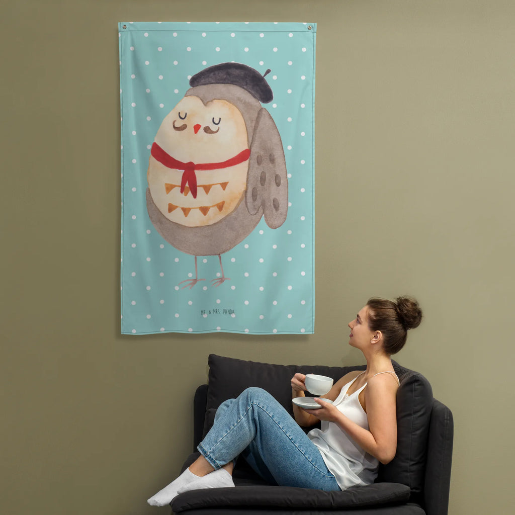 Wandteppich Eule Französisch Kinderzimmer Wanddeko, Wandtuch, Wandbild, Textil-Kunst, Kinderzimmer Deko, Kinderzimmer Wand, Tapisserie, Tapestry, Schmuck-Wandbehang, Wand Deko, Wandbehang, Wandteppich, Boho, Eule, Frankreich, Spruch Französisch, Das Leben Ist schön, Eulen, Spruch schön, Eule Deko, Hibou, La Vie Est Belle, Owl