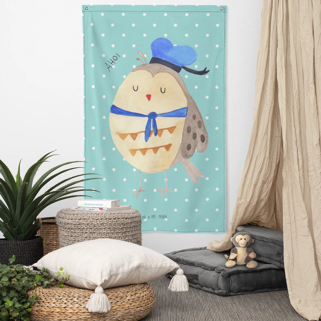 Wandteppich Eule Matrosen Wandteppich, Tapisserie, Tapestry, Wand Deko, Wandbild, Wandtuch, Boho, Kinderzimmer Wanddeko, Kinderzimmer Wand, Wandbehang, Kinderzimmer Deko, Schmuck-Wandbehang, Textil-Kunst, Eule, Eule Spruch, Heimathafen, Eule Deko, Matrose, Freundin, Ehe, Hochzeitstag Geschenk, Owl, Seefahrer, Wortspiel Lustig
