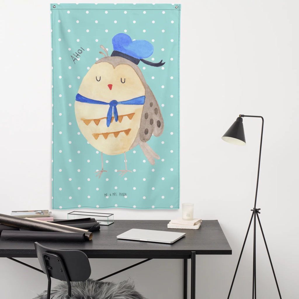 Wandteppich Eule Matrosen Wandteppich, Tapisserie, Tapestry, Wand Deko, Wandbild, Wandtuch, Boho, Kinderzimmer Wanddeko, Kinderzimmer Wand, Wandbehang, Kinderzimmer Deko, Schmuck-Wandbehang, Textil-Kunst, Eule, Eule Spruch, Heimathafen, Eule Deko, Matrose, Freundin, Ehe, Hochzeitstag Geschenk, Owl, Seefahrer, Wortspiel Lustig