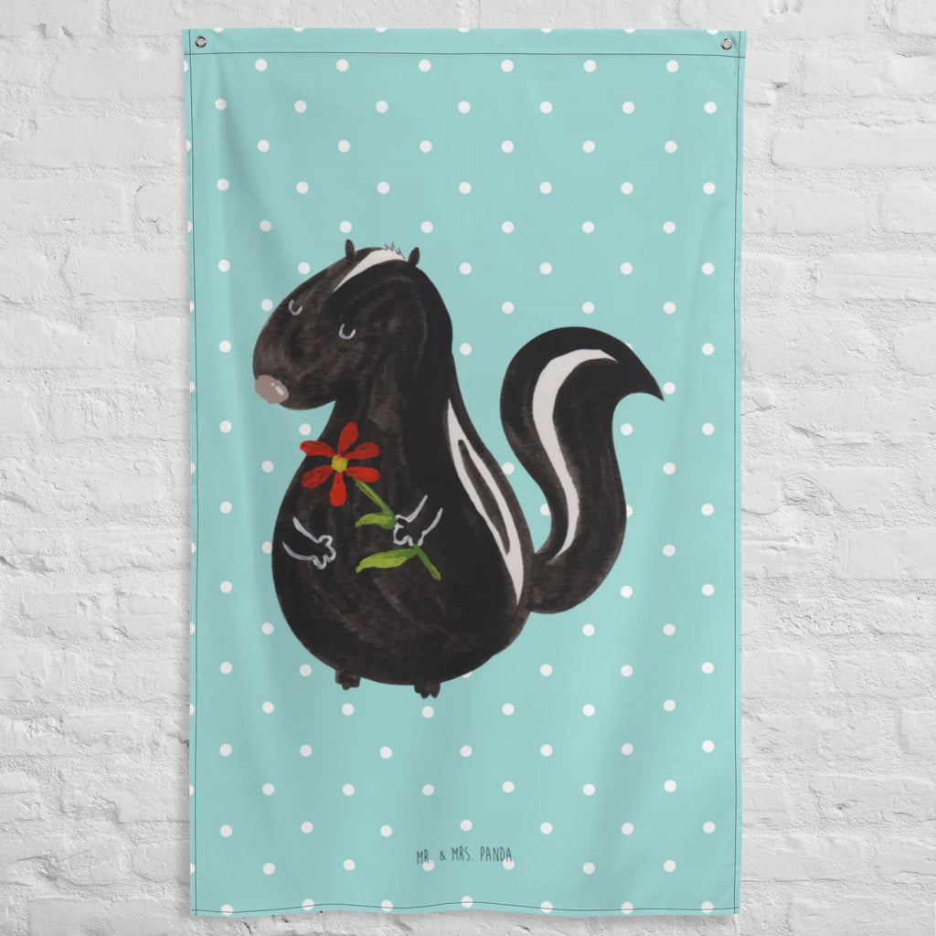 Wandteppich Stinktier Blume Tapestry, Dekoration, Textil-Kunst, Boho, Kinderzimmer Wand, Kinderzimmer Wanddeko, Wand Deko, Kinderzimmer Deko, Wanddeko, Tapisserie, Wandbehang, Kinderzimmer, Wandtuch, Schmuck-Wandbehang, Wandteppich, Wandbild, Stinktier, Skunk, Raubtier, Stinker, Träume, verträumt, Dreams, Tagträumer, Wildtier, Stinki