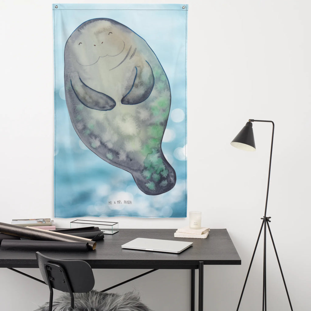 Wandteppich Seekuh happy Wandbild, Schmuck-Wandbehang, Wandteppich, Textil-Kunst, Tapisserie, Wandtuch, Kinderzimmer Wand, Kinderzimmer Wanddeko, Wand Deko, Boho, Wandbehang, Kinderzimmer Deko, Tapestry, Meer, Urlaub, Meerestiere, Seekuh, Freundin, Neuanfang, Respekt, Seekühe, Liebeskummer, Neustart, Achtsamkeit, Zufrieden, Selbstliebe