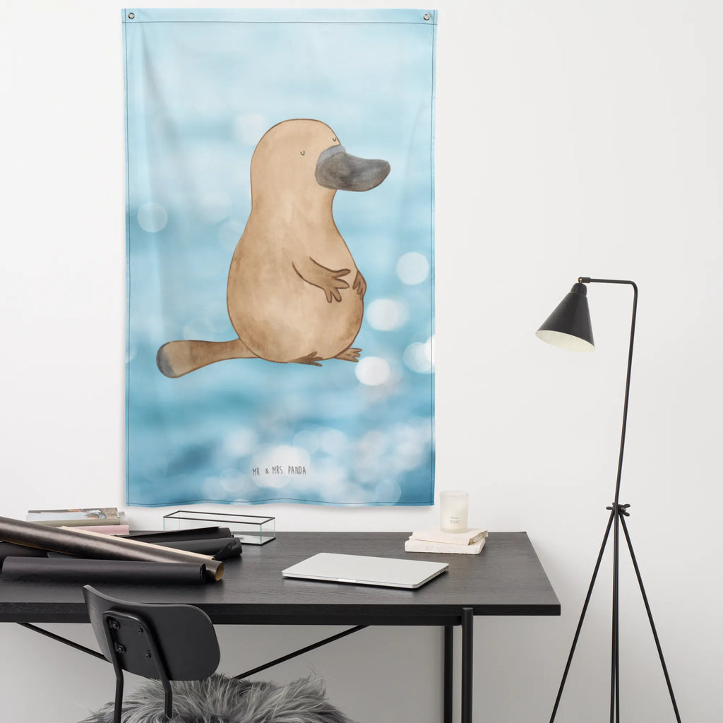 Tapestry platypus courage Tapestry, Boho, Wall hanging, Decoration, Seafood, aquatic animals, ocean, sea, fish, shells, corals, reef, whale, narwhal, sea urchin, lobster, platypus, turtle, manatee, crocodile, orca, shrimp, gifts for seafood lovers, water world, underwater animals, underwater world, vacation, deep sea, seafood fans, gift ideas, seafood decoration, seafood posters, Raodtrip, motivation, brave, training, world trip, wisdom, Platypus, office, work, courage, new beginning, new start