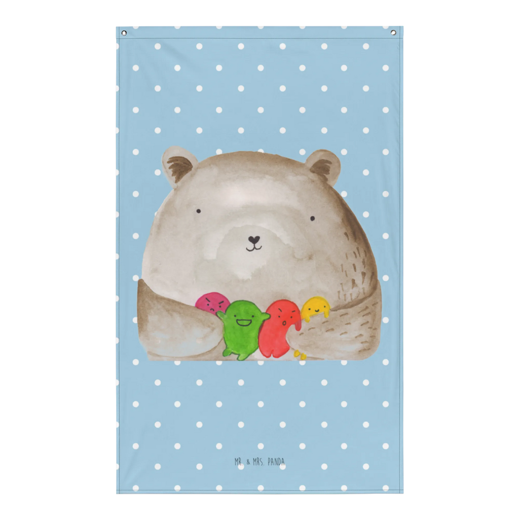 Wandteppich Bär Gefühl Kinderzimmer, Wandtuch, Textil-Kunst, Wandteppich, Wandbehang, Wand Deko, Dekoration, Schmuck-Wandbehang, Kinderzimmer Wand, Tapestry, Kinderzimmer Wanddeko, Tapisserie, Boho, Wanddeko, Wandbild, Kinderzimmer Deko, Bär, Teddy, Teddybär, Verrückt, Wahnsinn, Durchgedreht