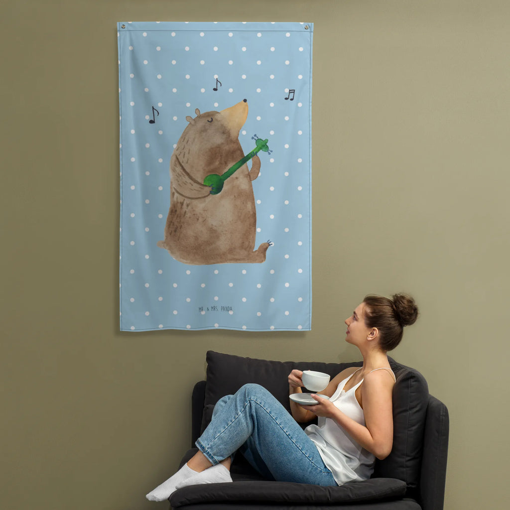 Wandteppich Bär Lied Wandbehang, Kinderzimmer Deko, Kinderzimmer Wand, Wandtuch, Wandteppich, Boho, Kinderzimmer Wanddeko, Tapestry, Wandbild, Textil-Kunst, Wand Deko, Schmuck-Wandbehang, Tapisserie, Teddy, Bär, Teddybär, Lied, Liebeslied, Valentine, Song, Partner, Geschenk, Herz, Liebe, Bärchen, Freundin, Valentinstag, Bear, Frau, Spruch