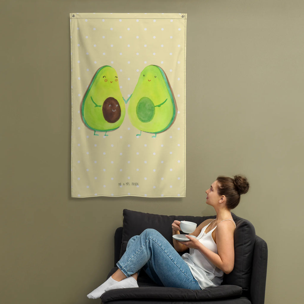 Wandteppich Avocado Pärchen Wandbehang, Tapestry, Schmuck-Wandbehang, Wandteppich, Wandtuch, Kinderzimmer Deko, Wandbild, Kinderzimmer Wanddeko, Tapisserie, Wand Deko, Textil-Kunst, Kinderzimmer Wand, Boho, Avocado, Veggie, Vegan, Gesund, Schwangerschaft, Babyshower, Babyparty, Avocuddle, Geburt, Avocados, Kinder, Hochzeit, Familie, Liebe