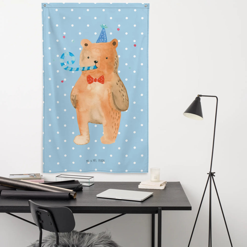 Tapestry bear Birthday Boho, Wall hanging, Tapestry, Decoration, bear, teddy, teddy bear, cuddly toy, Happy birthday