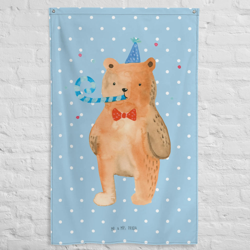 Tapestry bear Birthday Boho, Wall hanging, Tapestry, Decoration, bear, teddy, teddy bear, cuddly toy, Happy birthday