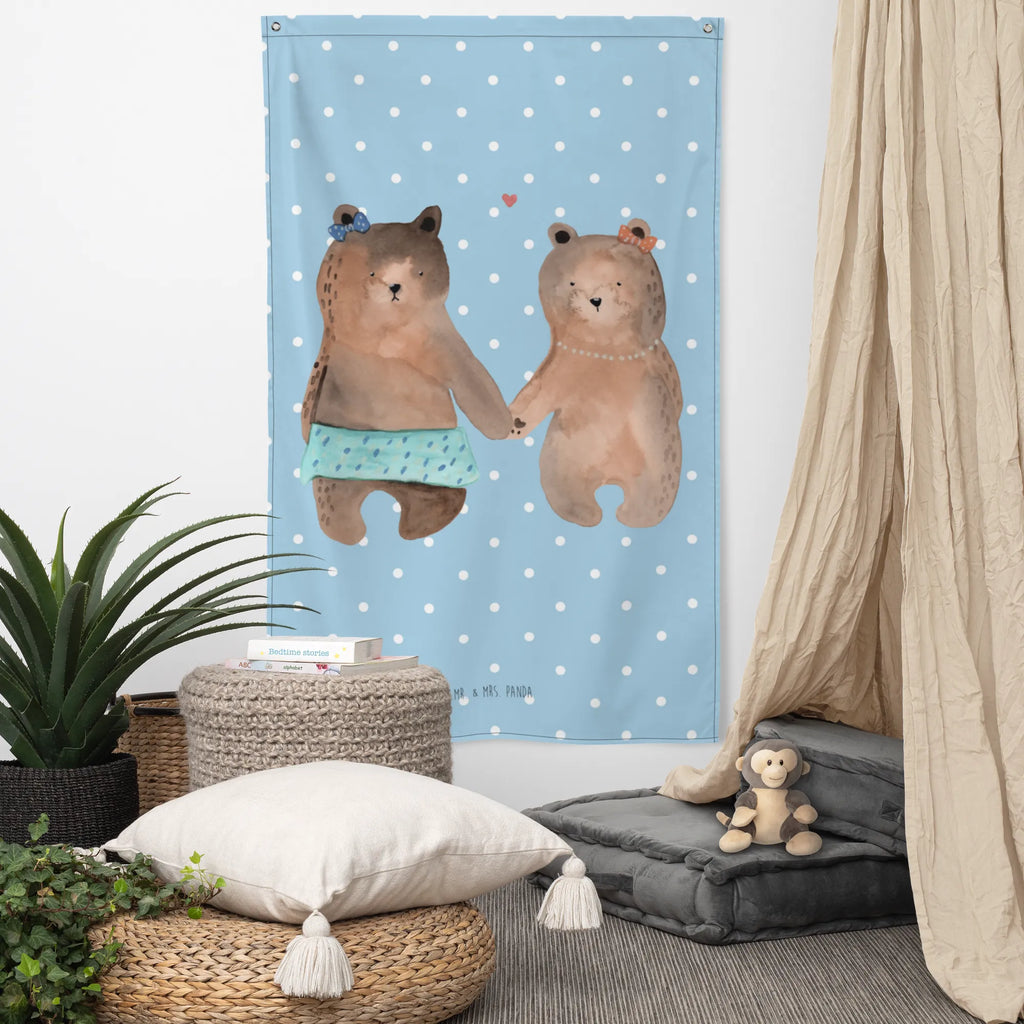 Tapestry bear Girlfriend Schmuck-Wandbehang, Wandteppich, Wand Deko, Wandbehang, Tapisserie, Boho, Textil-Kunst, Kinderzimmer Wanddeko, Kinderzimmer Deko, Wandbild, Tapestry, Wandtuch, Kinderzimmer Wand, Teddy, Bär, Teddybär, Bär Freundin Beste Freund Liebe Liebesbeweis Verliebt Kumpel Kumpeliene