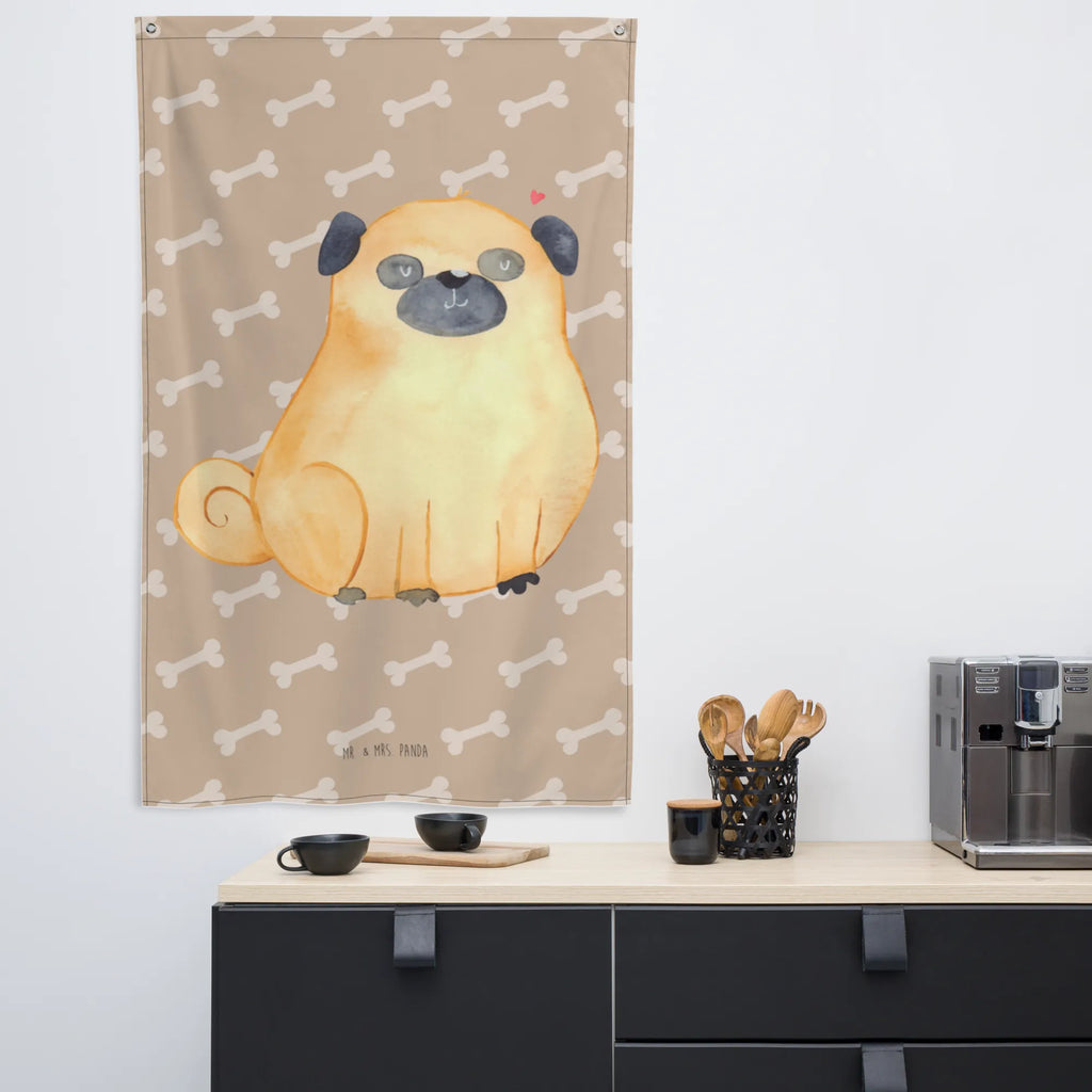 Arrasy Mops Textil-Kunst, Kinderzimmer Wanddeko, Dekoration, Kinderzimmer, Schmuck-Wandbehang, Tapisserie, Wand Deko, Wandteppich, Boho, Kinderzimmer Deko, Wandbild, Tapestry, Wandtuch, Kinderzimmer Wand, Wanddeko, Wandbehang, Hund, Hundemotiv, Haustier, Hunderasse, Tierliebhaber, Hundebesitzer, Sprüche, Hundeliebe, Liebe, Mops