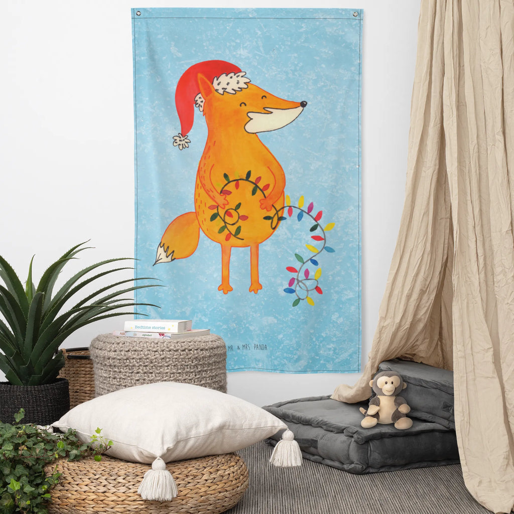 Tapestry Fox Christmas Tapestry, Wall hanging, Boho, Decoration, Winter, Christmas, Christmas time, snow, Gift Christmas, Saying beautiful, Santa Claus, Christmas Eve, Fox, Foxes