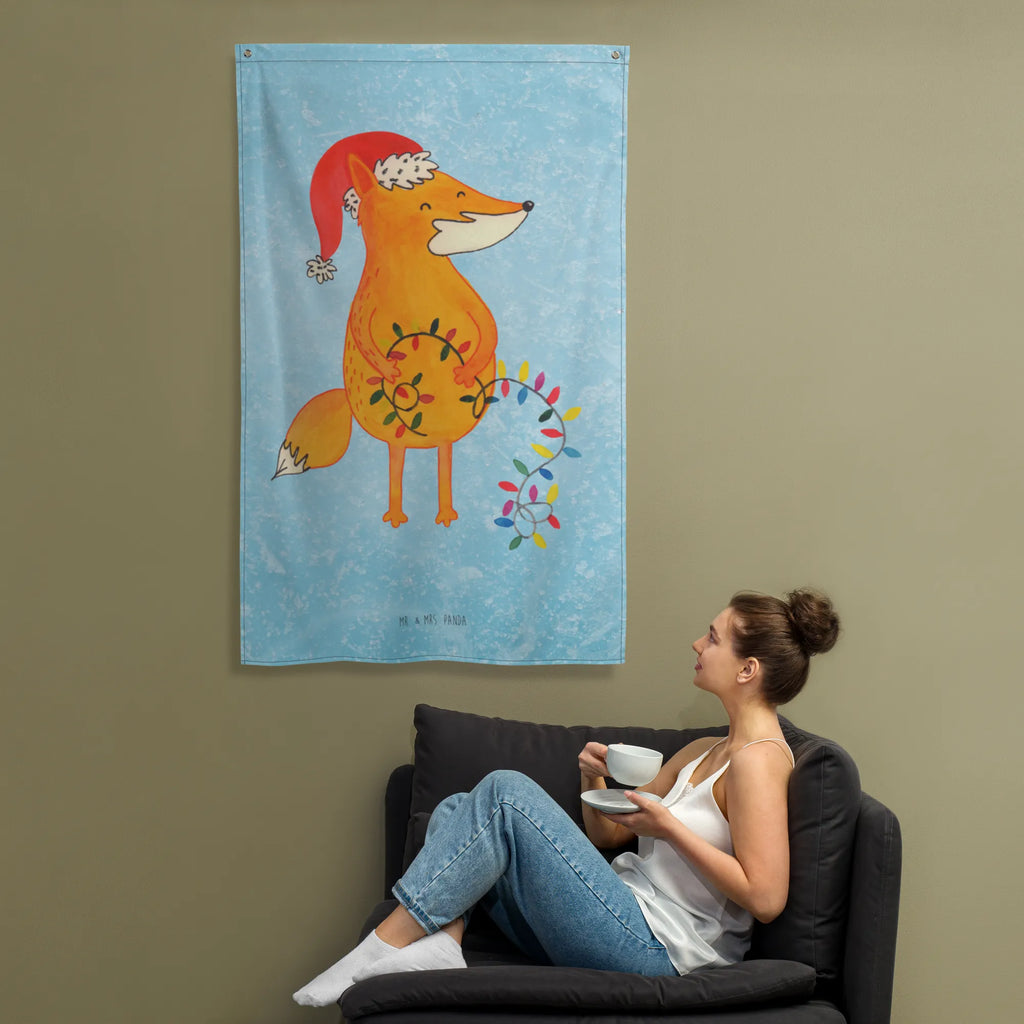 Tapestry Fox Christmas Tapestry, Wall hanging, Boho, Decoration, Winter, Christmas, Christmas time, snow, Gift Christmas, Saying beautiful, Santa Claus, Christmas Eve, Fox, Foxes