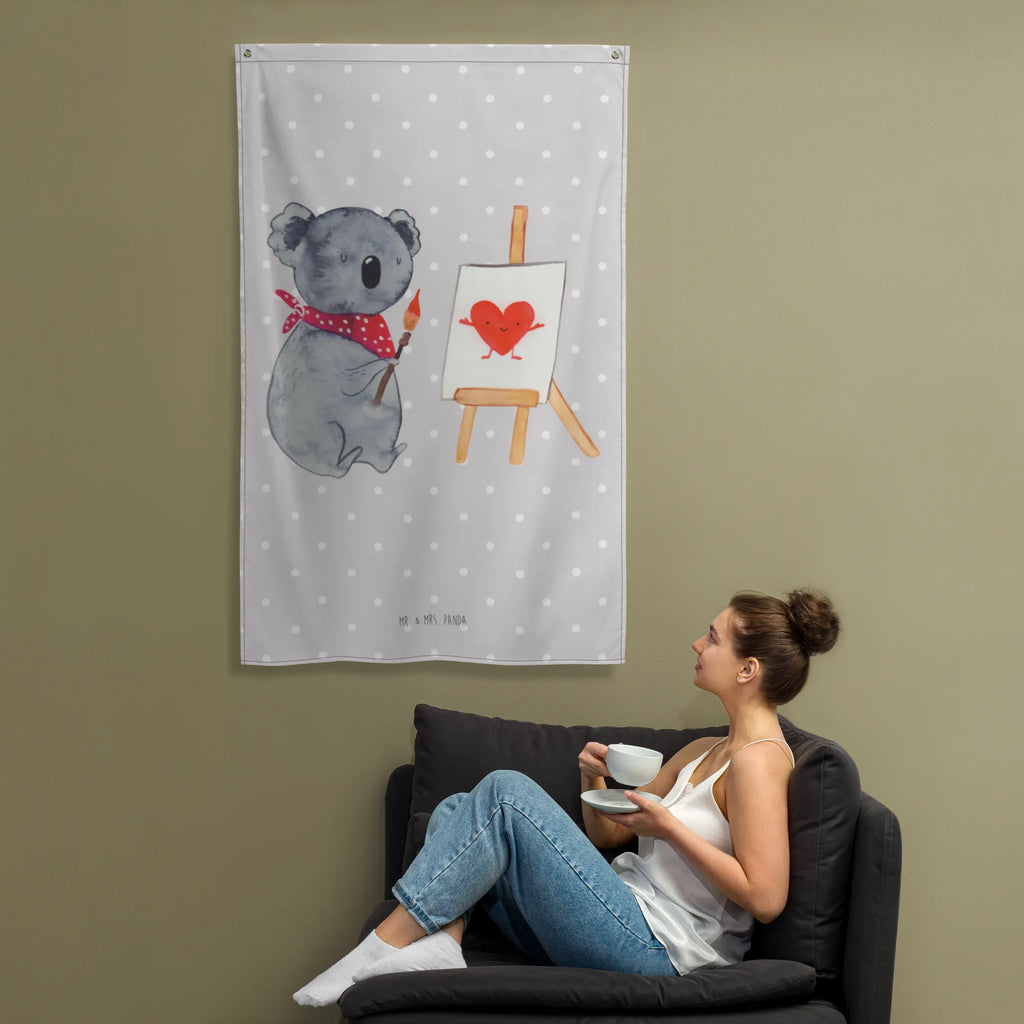 Tapestry Koala bear Artist Boho, Tapestry, Decoration, Wall hanging, Koala, love, feelings, drawing, love gift, proof of love, artist