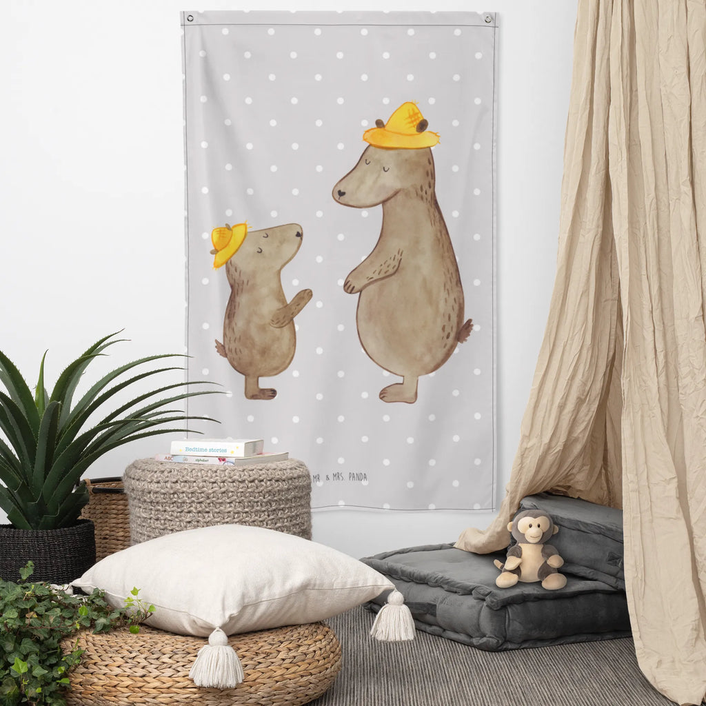 Tapestry Bears with hats Wandbild, Boho, Wand Deko, Tapisserie, Kinderzimmer Deko, Schmuck-Wandbehang, Wandteppich, Wandbehang, Wandtuch, Textil-Kunst, Kinderzimmer Wand, Kinderzimmer Wanddeko, Tapestry, Oma, Opa, Muttertag, Familie, Schwester, Bruder, Vatertag, Mama, Papa, Papi, Family, Kinder, Vorbild, Bär, Lieblingsmensch, Vater, Sohn, Vater-Sohn, Paps, Kind, Daddy, Dad, Söhne, Bären