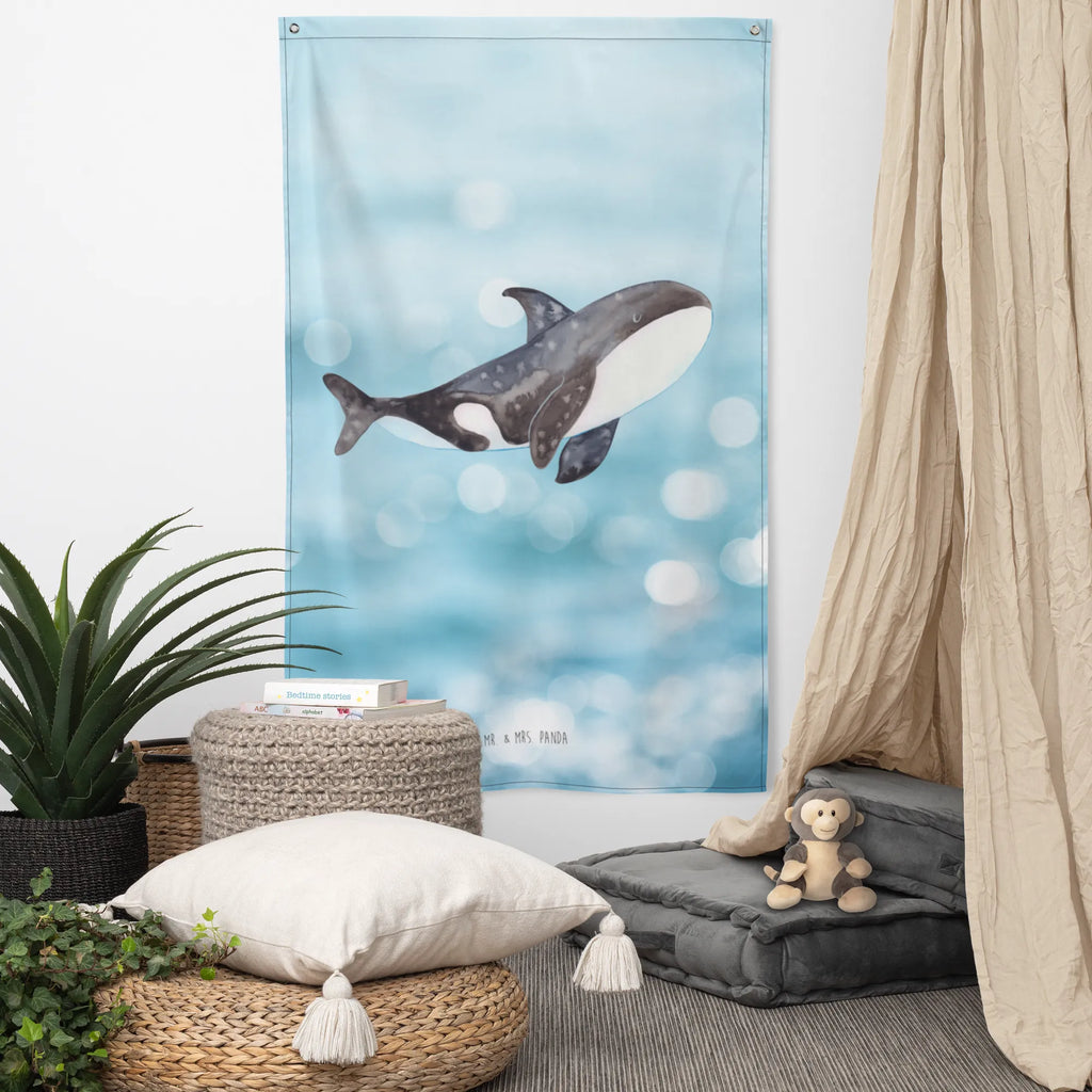 Wandteppich Orca Kinderzimmer Wand, Wandbild, Wandteppich, Wandtuch, Boho, Kinderzimmer, Kinderzimmer Wanddeko, Schmuck-Wandbehang, Kinderzimmer Deko, Dekoration, Textil-Kunst, Wanddeko, Wandbehang, Tapisserie, Tapestry, Wand Deko, Meerestiere, Meer, Urlaub, Neustart, Arbeit, Killerwal, Startup, Selbstliebe, Orcas, Büro, Wal, Orca, Möglichkeiten, Motivation