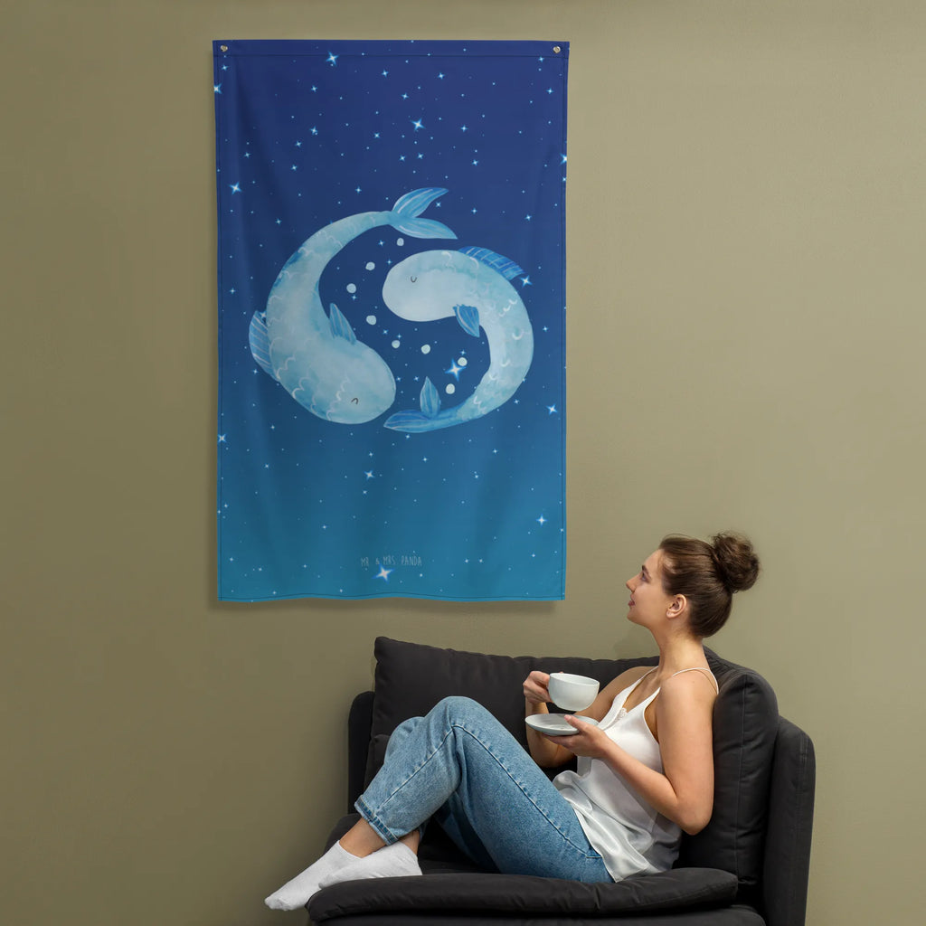 Tapestry Star sign fish Decoration, Tapestry, Wall hanging, Boho, constellations, birthdays, astrology, zodiac, date of birth, month of birth, fish sign, birthday february, gift march, birthday march, fish gift, fish, gift february, fish constellation