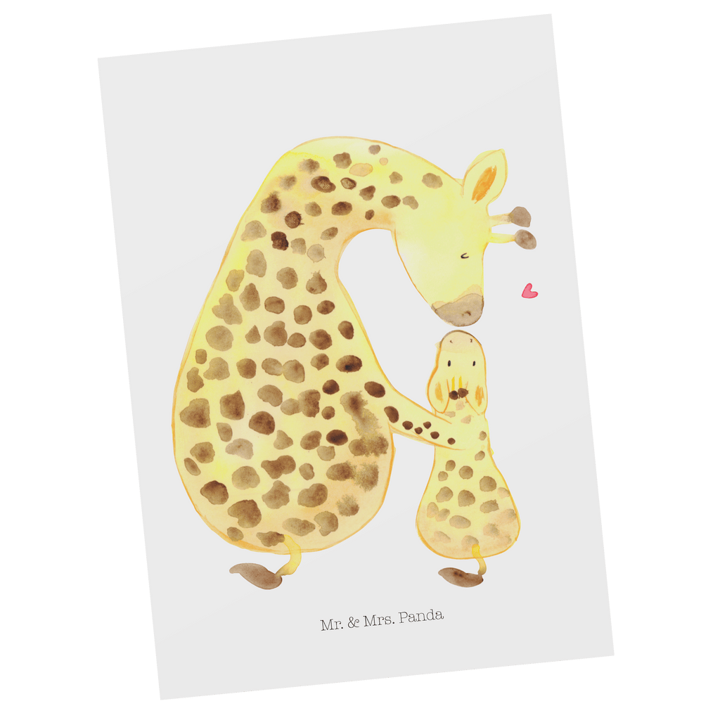 Postkarte Giraffe mit Kind Geschenkkarte, Grußkarte, Karte, Einladung, Ansichtskarte, Geburtstagskarte, Einladungskarte, Dankeskarte, Afrika, Wildtiere, Giraffe, Kind, Mutter, Mama, Tochter, Sohn, Lieblingsmensch