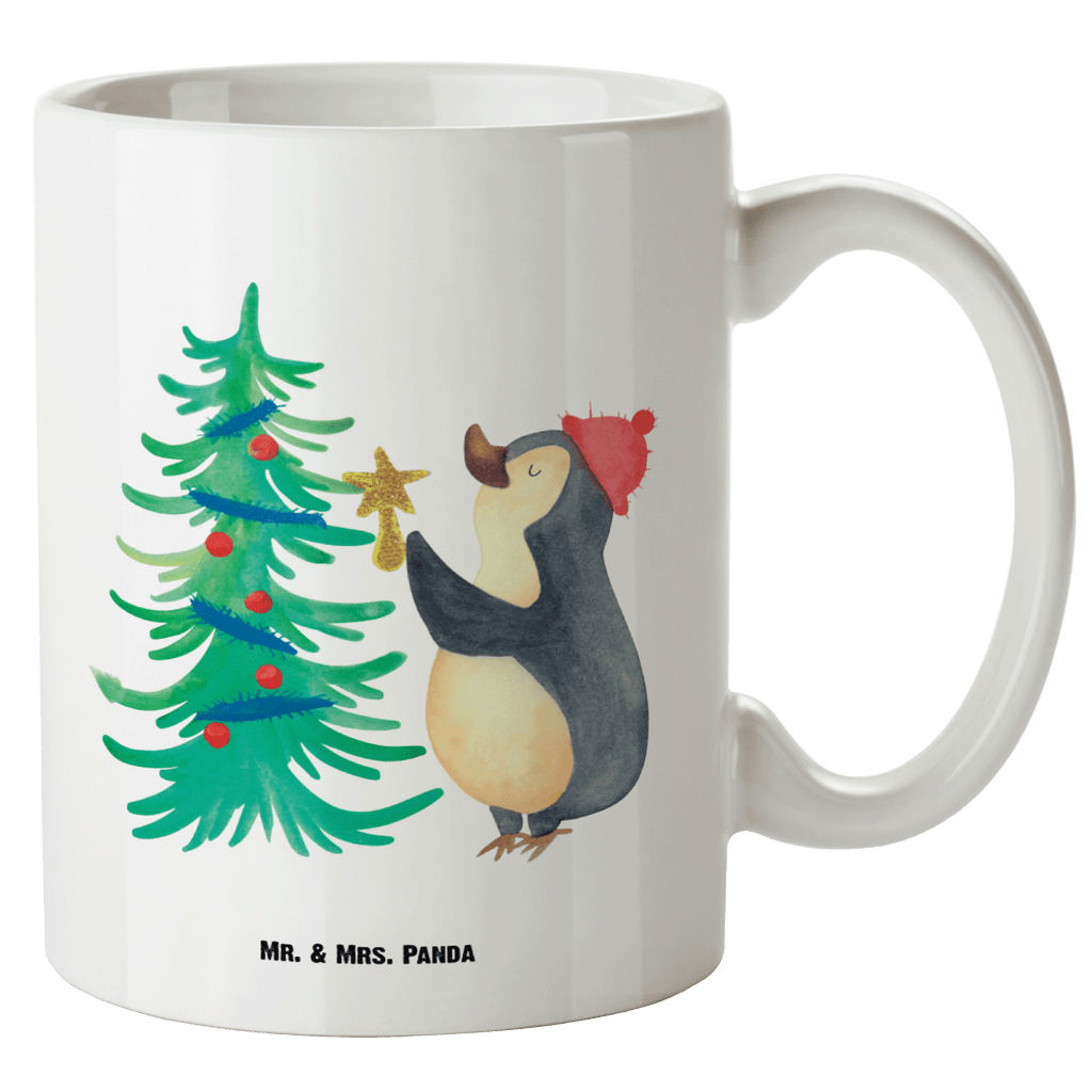 XL Tasse Pinguin Weihnachtsbaum XL Tasse, Große Tasse, Grosse Kaffeetasse, XL Becher, XL Teetasse, spülmaschinenfest, Jumbo Tasse, Groß, Winter, Weihnachten, Weihnachtsdeko, Nikolaus, Advent, Heiligabend, Wintermotiv, Pinguin