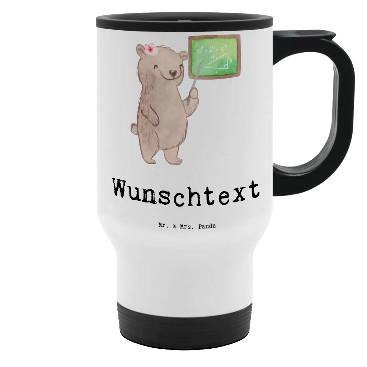 Personalised insulated mug Math tutor heart gift, sayings, gift idea, best, farewell gift, passing exam, anniversary, retirement, promotion, job start, profession