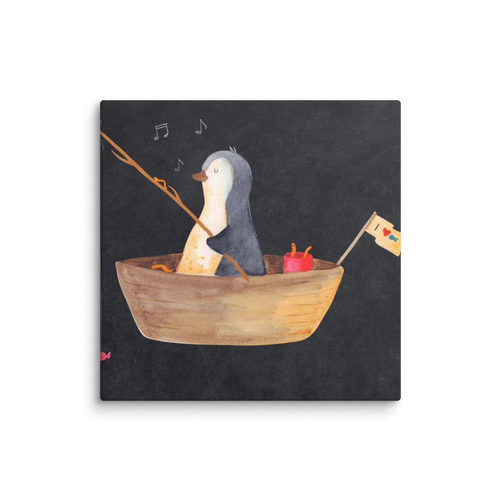 Canvas picture Penguin fishing boat Leinwand, Kunstdruck, Pinguin, Boot, Genießen, Pinguine, Leben, Angeln, Neuanfang, Angelboot, Neustart, Scheidung, Geschenkidee Liebeskummer, Lebenslust, Motivation, Trennung