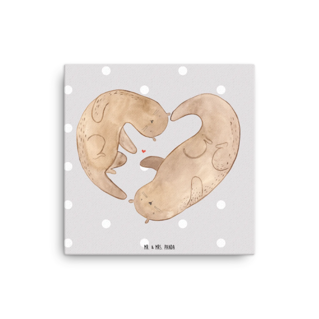 Leinwand Bild Otter Herz Kunstdruck, Leinwand, Otter, Seeotter, Fischotter, Liebesgeschenk, Bessere Hälfte, Verlobung, Herz, Love You, Liebesbeweis, Gemeinsames Leben, Liebe, Jahrestag, Hochzeitstag