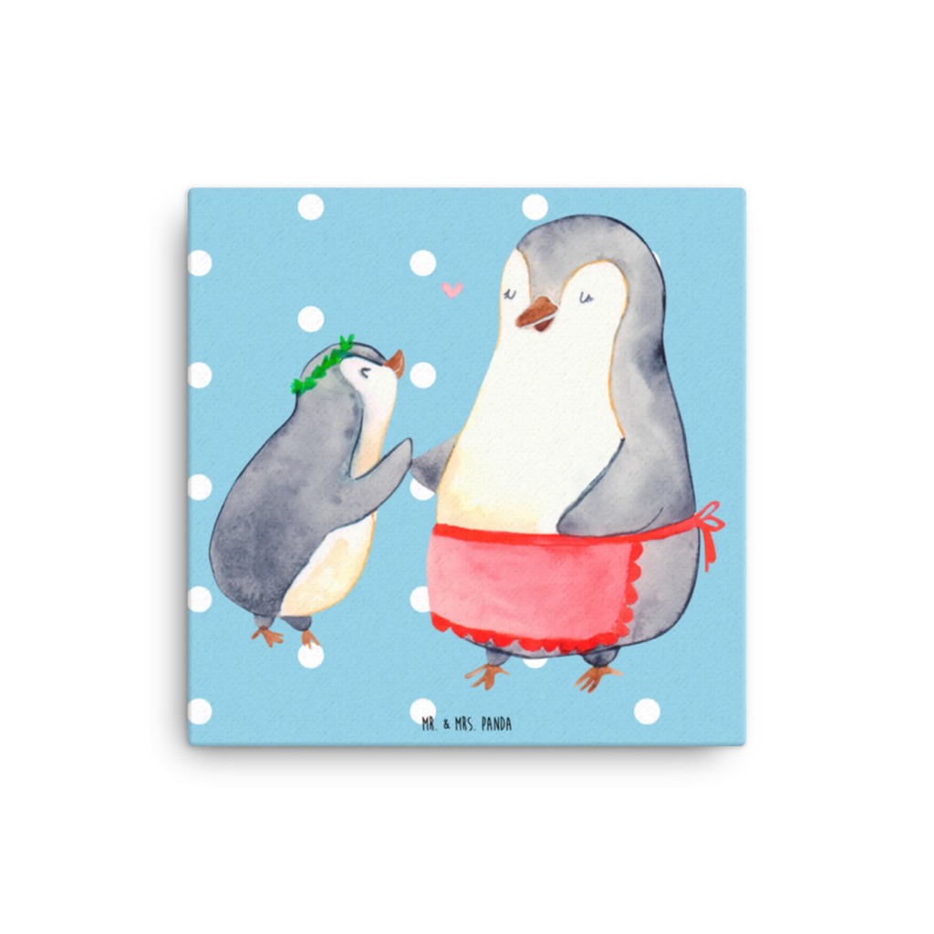 Canvas picture Penguin with child Kunstdruck, Leinwand, Vatertag, Schwester, Muttertag, Bruder, Papa, Mama, Oma, Opa, Familie, Mutti, Mutter, Mami, Geburststag, Geschenk