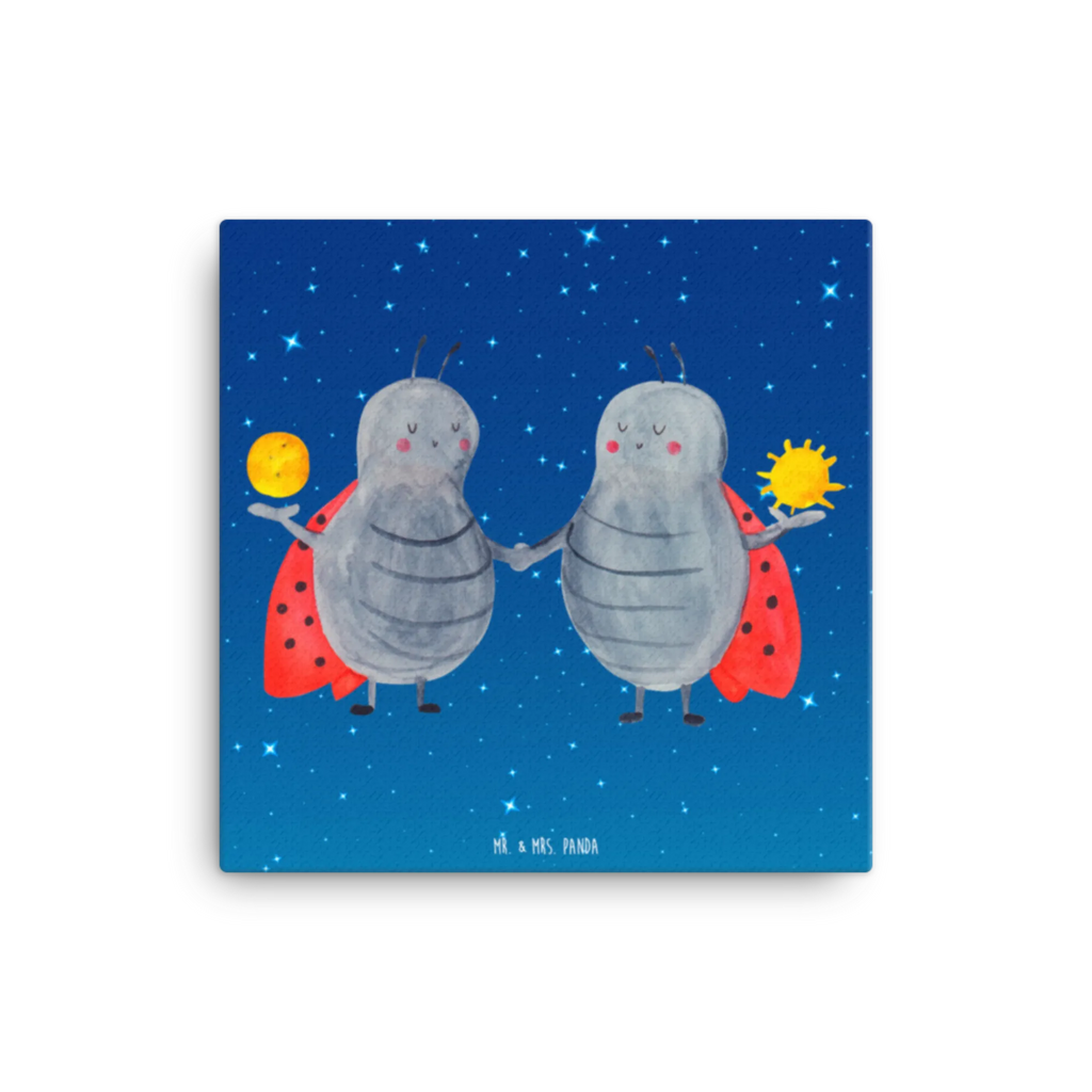 Canvas picture Star sign twin Leinwand, Kunstdruck, Sternzeichen, Tierkreiszeichen, Horoskop, Astrologie, Aszendent, Geschenk Mai, Zwilling Geschenk, Marienkäfer, Zwilling Sternzeichen, Geburtstag Mai, Zwillingsbruder, Zwillinge, Glückskäfer, Geschenk Juni, Zwillingsschwester