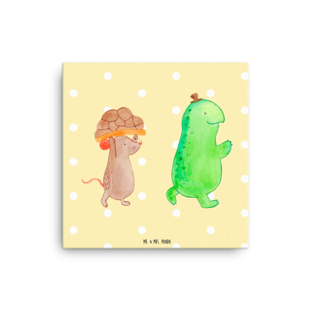 Leinwand Bild Schildkröte & Maus Kunstdruck, Leinwand, Schildkröte, Beste Freundinnen, Beste Freunde, Freunde, Maus, Freundinnen