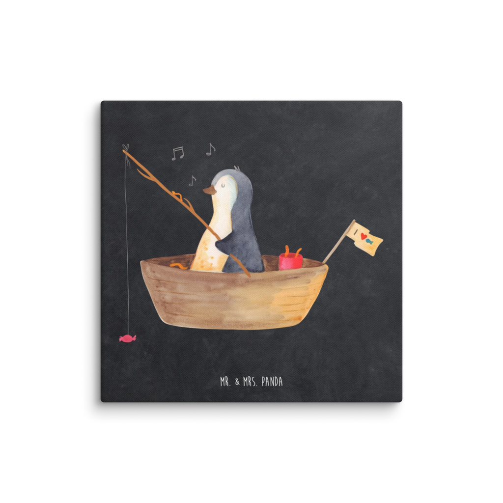 Canvas picture Penguin fishing boat Leinwand, Kunstdruck, Pinguin, Boot, Genießen, Pinguine, Leben, Angeln, Neuanfang, Angelboot, Neustart, Scheidung, Geschenkidee Liebeskummer, Lebenslust, Motivation, Trennung