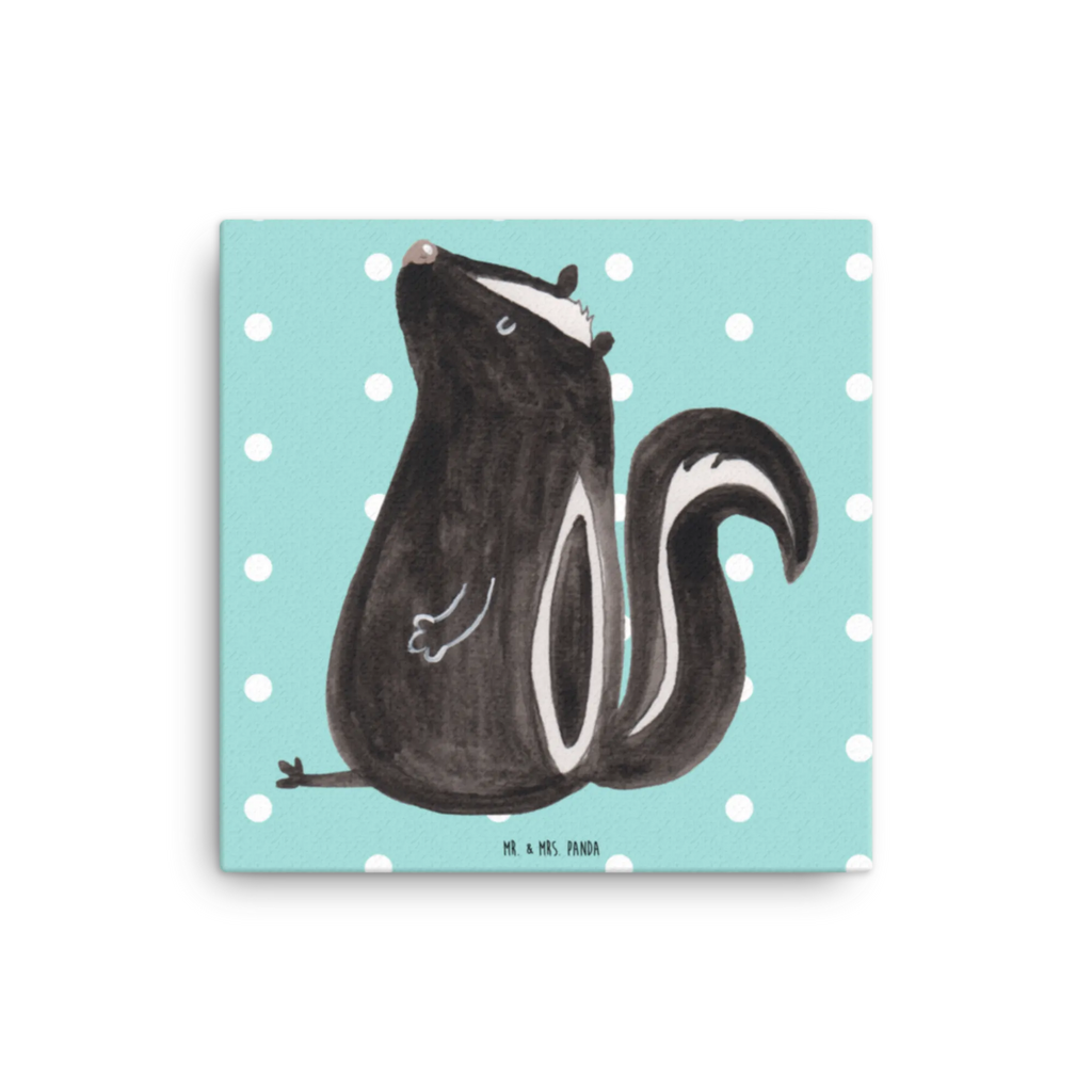Leinwand Bild Stinktier Sitzen Leinwand, Kunstdruck, Stinktier, Skunk, Stinki, Wildtier, Stinker, Raubtier, Büro, Recht, Besserwisser, Spruch