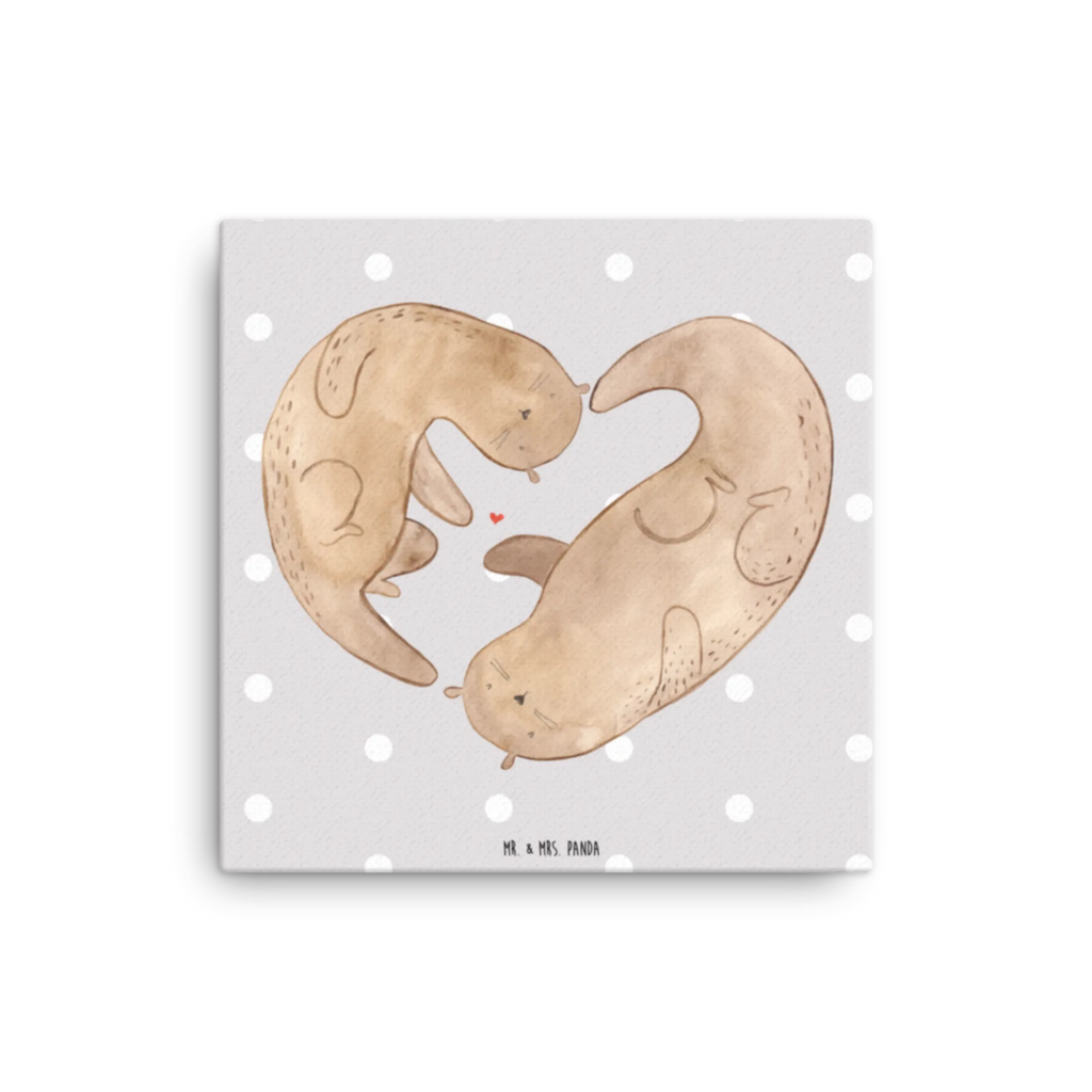Leinwand Bild Otter Herz Kunstdruck, Leinwand, Otter, Seeotter, Fischotter, Liebesgeschenk, Bessere Hälfte, Verlobung, Herz, Love You, Liebesbeweis, Gemeinsames Leben, Liebe, Jahrestag, Hochzeitstag