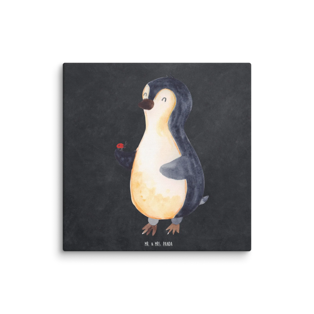Canvas picture Penguin ladybug Kunstdruck, Leinwand, Pinguin, Pinguine, Freude, Marienkäfer, Liebe, Wunder, Glück, Lebensfreude