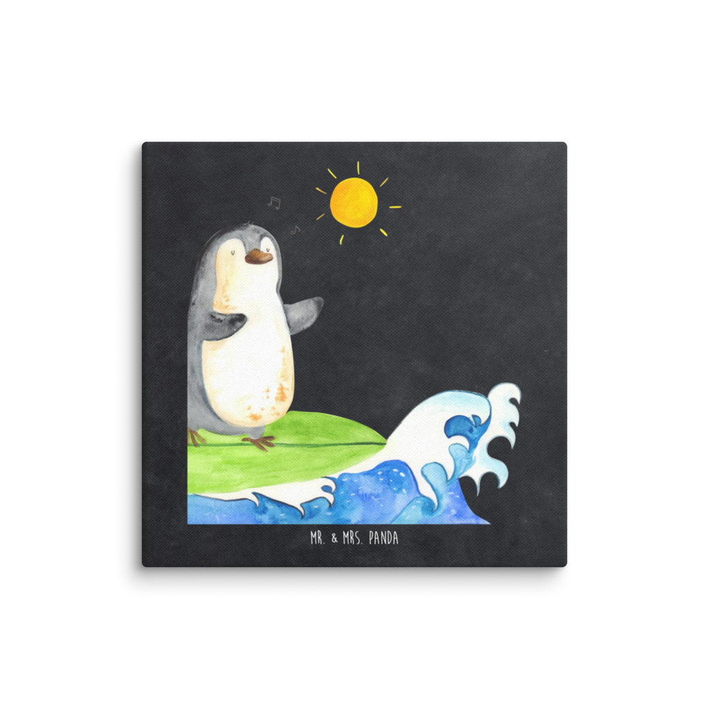 Canvas picture Penguin surfer Kunstdruck, Leinwand, Pinguin, Portugal, Surfer, Urlaub, Wellen Reiten, Surfen, Hawaii, Wellen, Pinguine