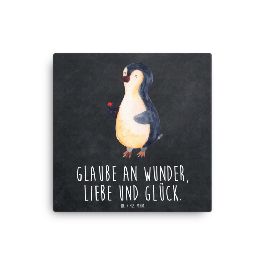 Canvas picture Penguin ladybug Kunstdruck, Leinwand, Pinguin, Pinguine, Freude, Marienkäfer, Liebe, Wunder, Glück, Lebensfreude