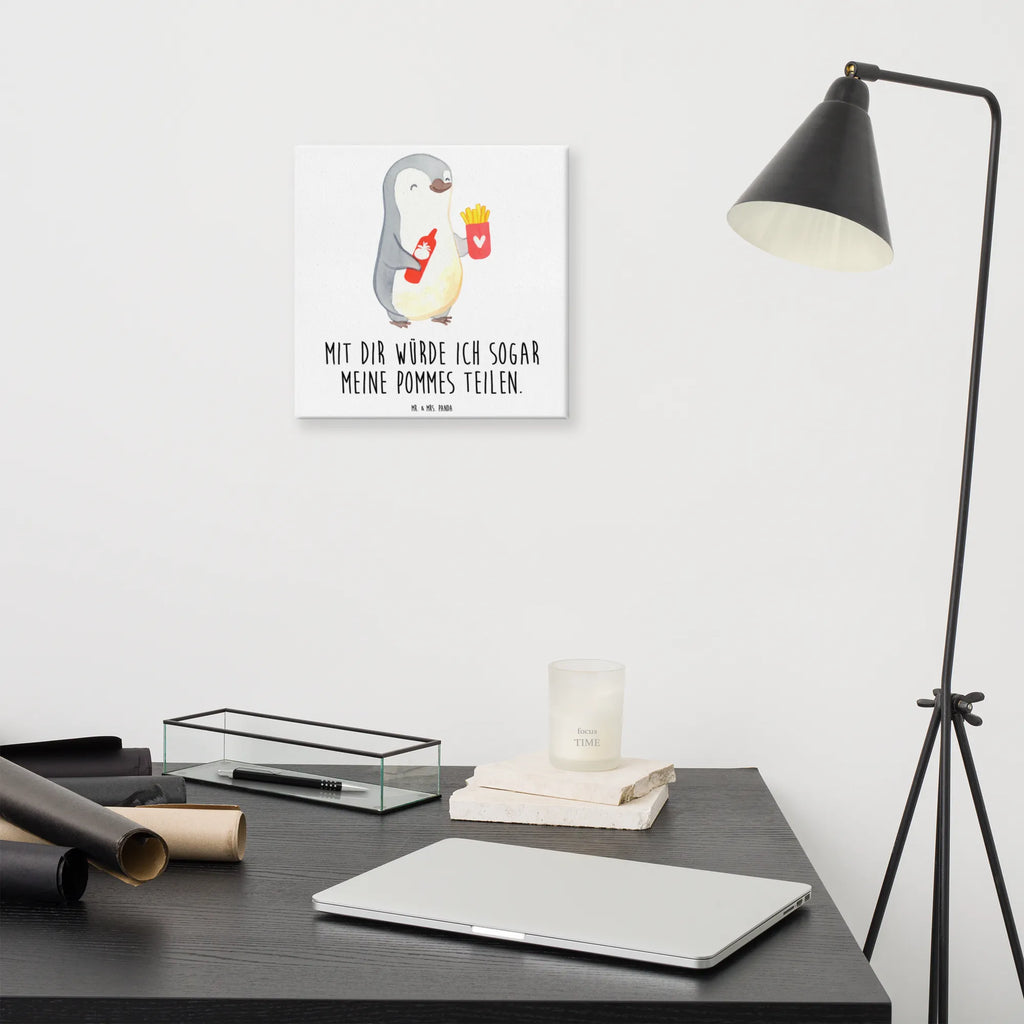 Canvas picture penguin French fries Kunstdruck, Leinwand, Verlobung, Partner, Ehemann, Ehefrau, Liebe, Heiraten, Liebesgeschenk, Heiratsantrag, Hocheitstag, Freundin, Jahrestag, Freund, Hochzeitstag, für Männer, Geschenk für Frauen, Geschenk für Partner, Geschenk für Freundin, für Ehemann, Valentinstag, Liebesbeweis, Mitbringsel