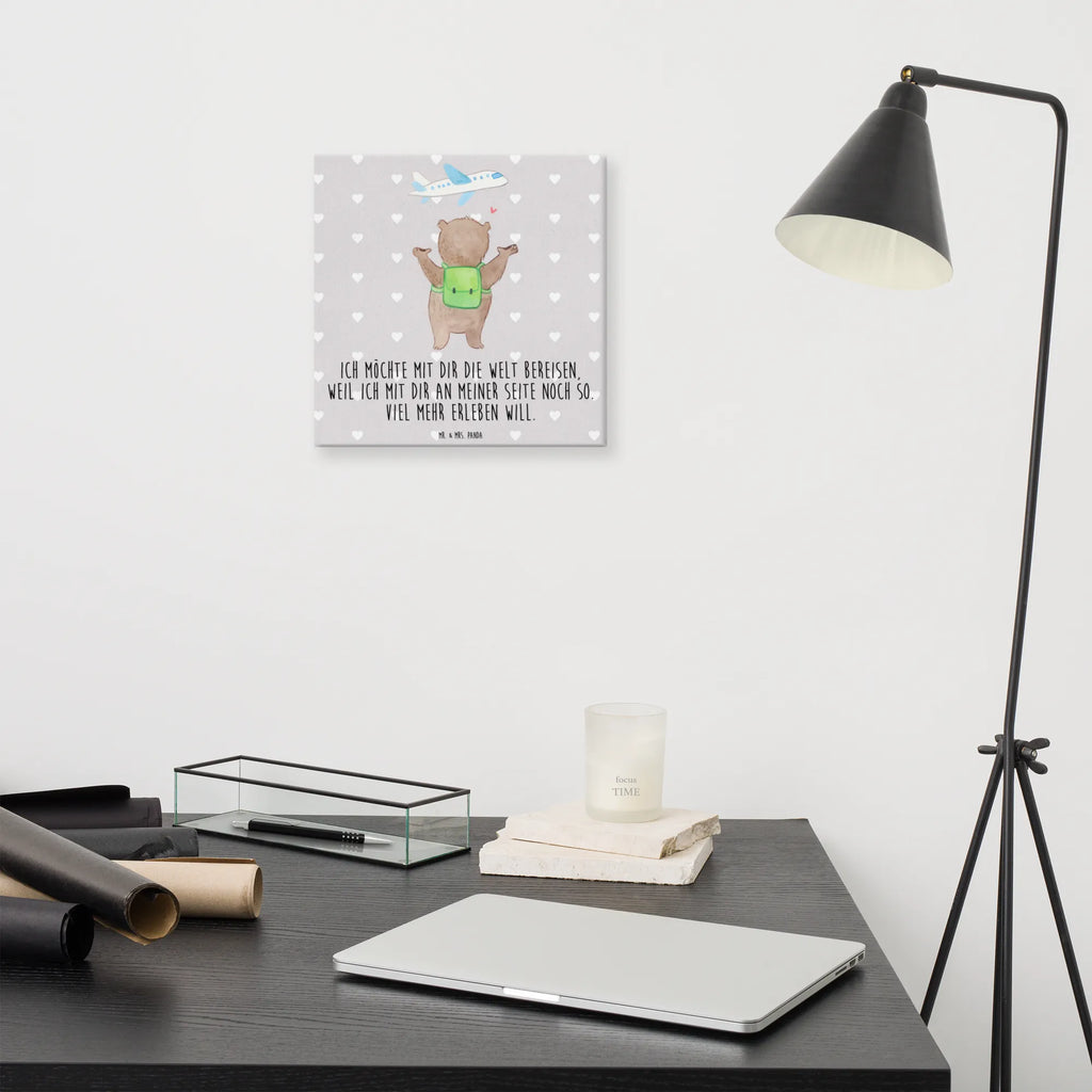 Leinwand Bild Bär Flugzeug Kunstdruck, Leinwand, Verlobung, Partner, Ehemann, Ehefrau, Liebe, Heiraten, Liebesgeschenk, Heiratsantrag, Hocheitstag, Freundin, Jahrestag, Freund, Liebesbeweis, für Männer, Geschenk für Freundin, Valentinstag, Mitbringsel, Hochzeitstag, Geschenk für Partner, Geschenk für Frauen, für Ehemann