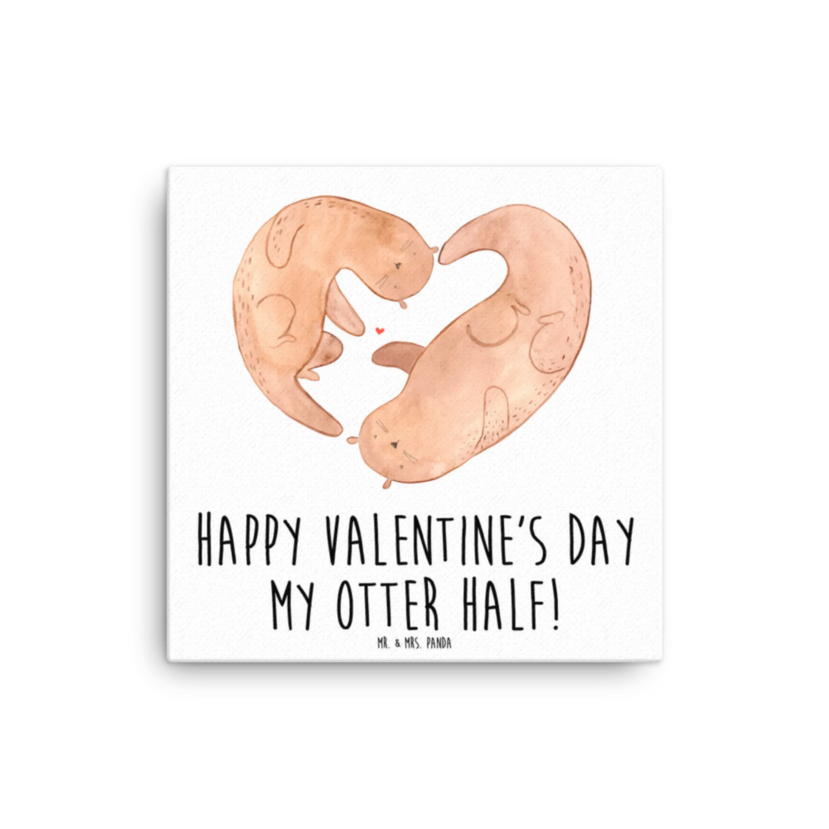 Leinwand Bild Otter Valentine Kunstdruck, Leinwand, Liebesgeschenk, Jahrestag, Hocheitstag, Freundin, Heiratsantrag, Heiraten, Liebe, Ehefrau, Ehemann, Freund, Partner, Verlobung, Geschenk für Partner, Geschenk für Freundin, Hochzeitstag, für Männer, Valentinstag, für Ehemann, Liebesbeweis, Mitbringsel, Geschenk für Frauen