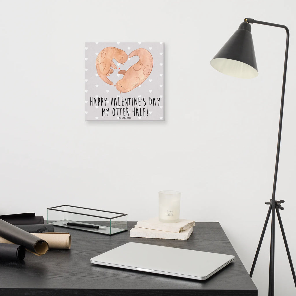 Canvas picture otter valentine Leinwand, Kunstdruck, Verlobung, Partner, Ehemann, Ehefrau, Liebe, Heiraten, Liebesgeschenk, Heiratsantrag, Hocheitstag, Freundin, Jahrestag, Freund, Hochzeitstag, Geschenk für Freundin, Geschenk für Frauen, Valentinstag, für Ehemann, Mitbringsel, Liebesbeweis, Geschenk für Partner, für Männer