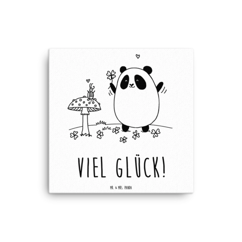Leinwand Bild Panda Glück Leinwand, Kunstdruck