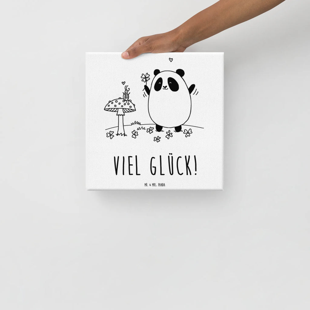 Leinwand Bild Panda Glück Leinwand, Kunstdruck