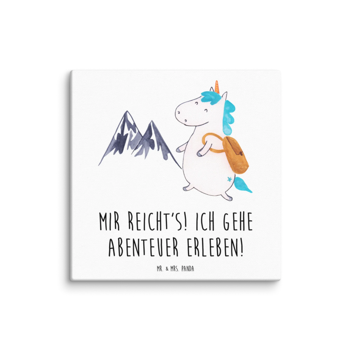 Leinwand Bild Einhorn Bergsteiger Kunstdruck, Leinwand, Unicorn, Einhorn, Einhörner, Einhorn Deko, Weltreise, Urlaub, Bergsteiger, Abenteuer, Abenteurer, Berge, Weltenbummler, Entdecker, Reisen