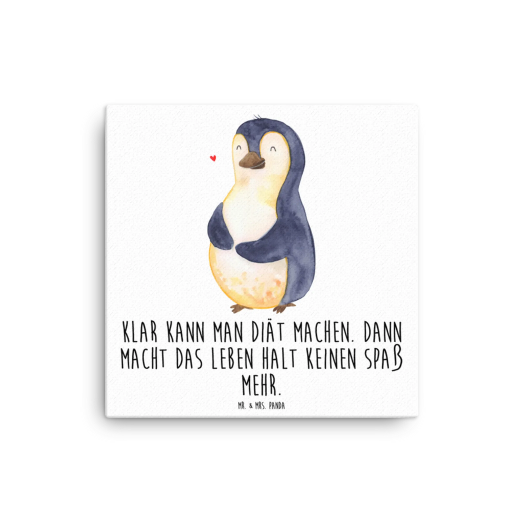 Canvas picture Penguin diet Leinwand, Kunstdruck, Pinguin, Körperliebe, Gewicht, Abnehmen, Selbstrespekt, Motivation, Abspecken, Diät, Selbstliebe, Pinguine